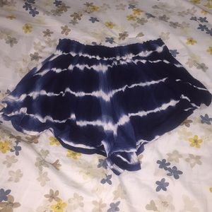 Tie dyed shorts